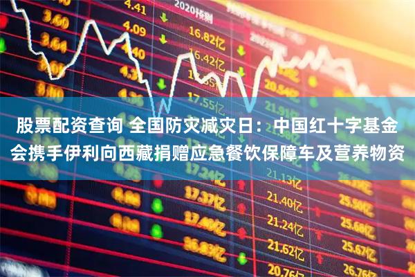 股票配资查询 全国防灾减灾日：中国红十字基金会携手伊利向西藏捐赠应急餐饮保障车及营养物资